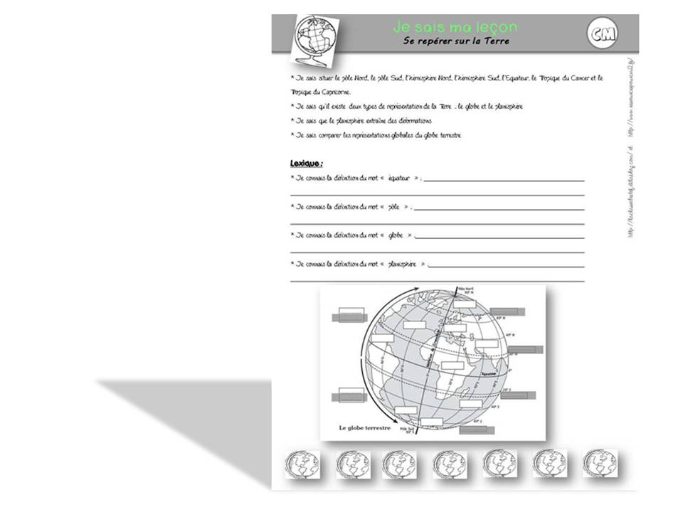 évaluation Géographie Se Repérer Sur La Terre Cm2 Se repérer sur Terre (séquence 1) - Ressources pour les enseignants de CM2